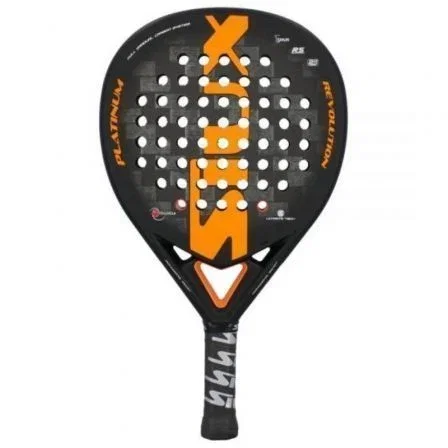 Siux Pala de Pádel Platinum Revolution 24K Negra y Naranja Carbono Alta Potencia y Control Siux Pala de Pádel Platinum Revolution 24K Negra y Naranja Carbono Alta Potencia y Control